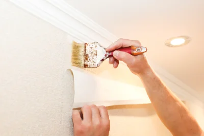 Pose de papier peint à Cuffies — revêtements muraux et toiles de verre